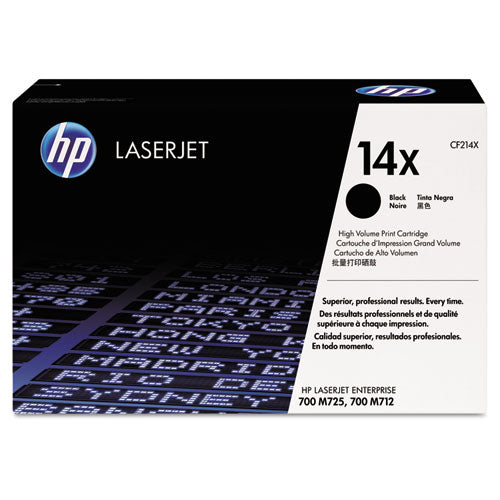 Image of HP HP 14x, (cf214x) High-Yield Black Original Laserjet Toner Cartridge