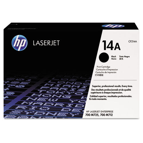 Image of HP HP 14a, (cf214a) Black Original Laserjet Toner Cartridge