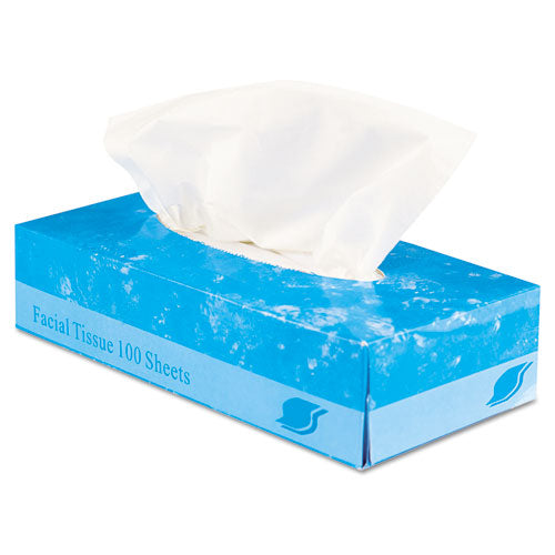 Image of GEN Boxed Facial Tissue, 2-Ply, White, 100 Sheets/Box, 30 Boxes/Carton