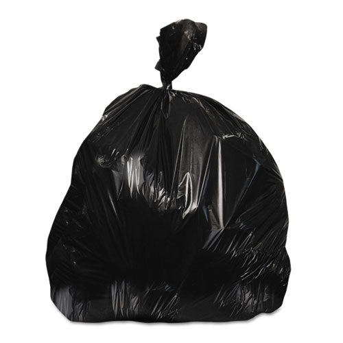 Image of AccuFit® Linear Low Density Can Liners with AccuFit Sizing, 16 gal, 1 mil, 24" x 32", Black, Flat Pack, 250/Carton