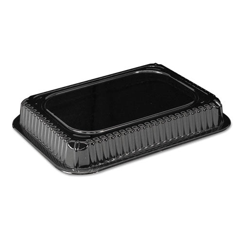 Image of HFA® Plastic Dome Lids, Fits 1 lb Oblong Pan, Clear, 1,000/Carton