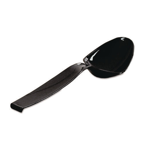 Image of WNA Plastic Serving Spoons, 9", Black, 144/Carton