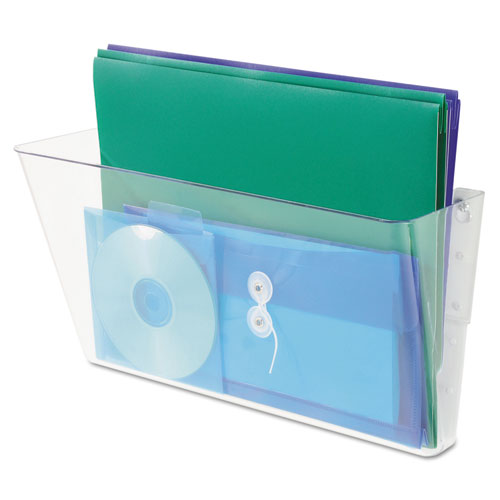 Image of deflecto® Stackable DocuPocket Wall File, Legal Size, 16.25" x 4" , Clear