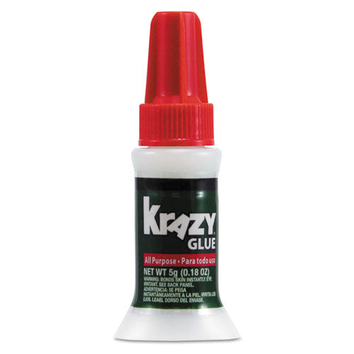 Image of Krazy Glue® All Purpose Brush-On Krazy Glue, 0.17 Oz, Dries Clear
