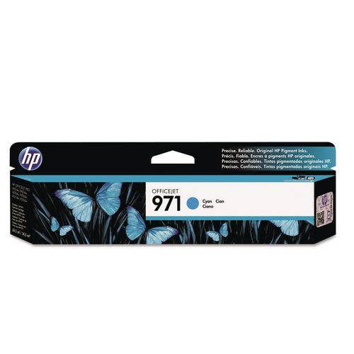 Image of HP HP 971, (cn622am) Cyan Original Ink Cartridge