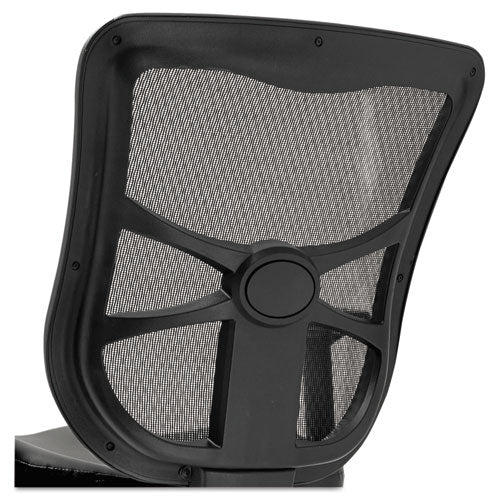 Image of Alera® Alera Elusion Series Mesh Mid-Back Multifunction Chair, Supports Up To 275 Lb, 17.7" To 21.4" Seat Height, Black