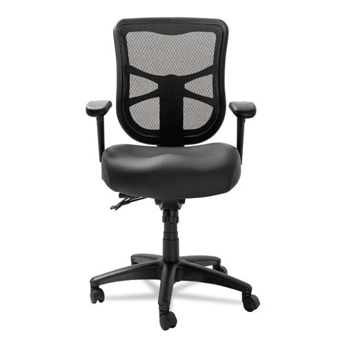 Image of Alera® Alera Elusion Series Mesh Mid-Back Multifunction Chair, Supports Up To 275 Lb, 17.7" To 21.4" Seat Height, Black