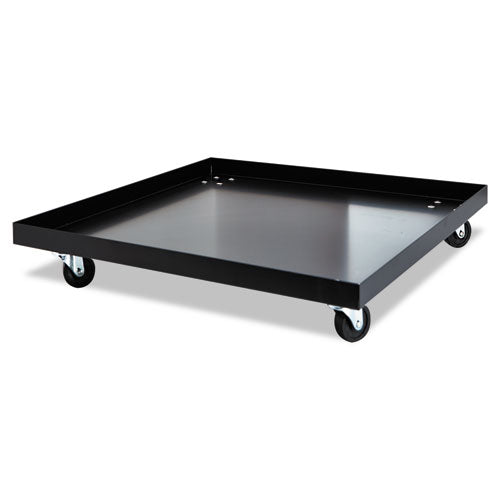 Image of Alera® Stacking Chair Dolly, Metal, 320 lb Capacity, 22.44" x 22.44" x 3.93", Black