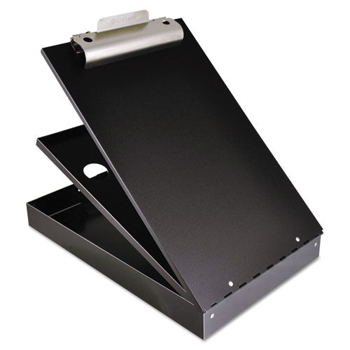 Image of Saunders Cruiser Mate Aluminum Storage Clipboard, 1.5" Clip Capacity, Holds 8.5 x 11 Sheets, Black