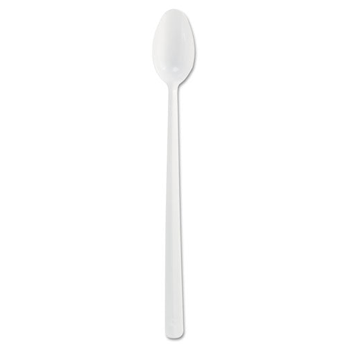 Image of Dart® Bonus Polypropylene Utensils, Soda Spoon, Plastic, 8", White, 1,000/Carton