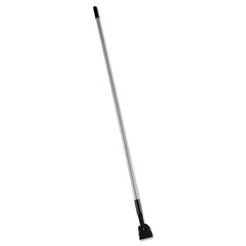 Image of Rubbermaid® Commercial Snap-On Fiberglass Dust Mop Handle, 1" dia x 60", Gray/Black