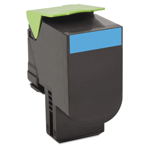 Image of Lexmark 80c1xc0 Return Program Toner, 4,000 Page-Yield, Cyan