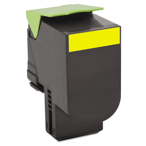 Image of Lexmark 80c1xy0 Return Program Toner, 4,000 Page-Yield, Yellow