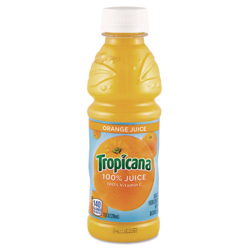 Image of Tropicana® 100% Juice, Orange, 10oz Bottle, 24/carton