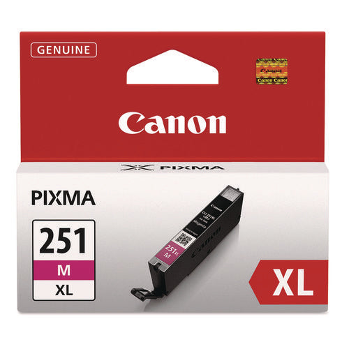 Image of Canon® 6450b001 (cli-251xl) Chromalife100+ High-Yield Ink, 680 Page-Yield, Magenta