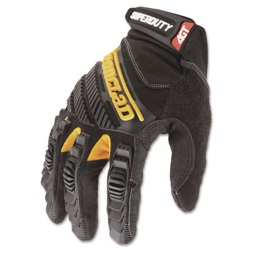 Image of Ironclad Superduty Gloves, Medium, Black/yellow, 1 Pair