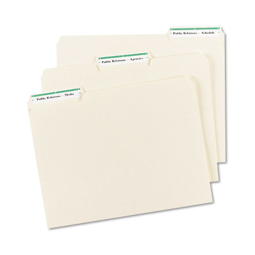 Image of Avery® Permanent Trueblock File Folder Labels With Sure Feed Technology, 0.66 X 3.44, White, 30/sheet, 50 Sheets/box