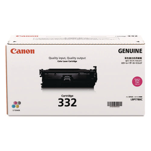 Image of Canon® 6261b012 (332) Toner, 6,400 Page-Yield, Magenta