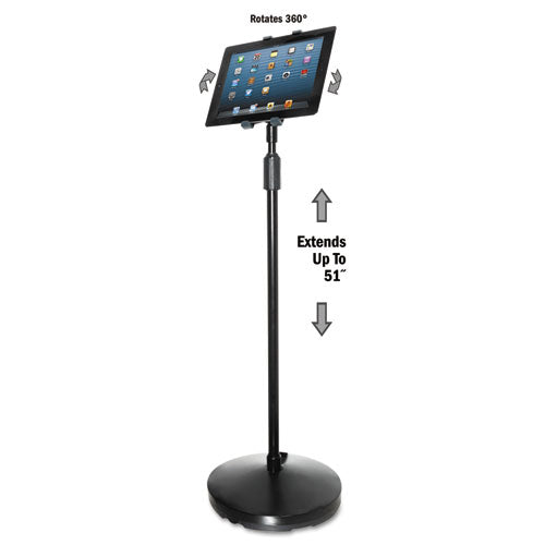 Image of Kantek Floor Stand For Ipad And Other Tablets, Black