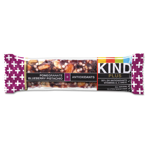 Image of KIND Plus Nutrition Boost Bar, Pom. Blueberry Pistachio/antioxidants, 1.4 Oz, 12/box