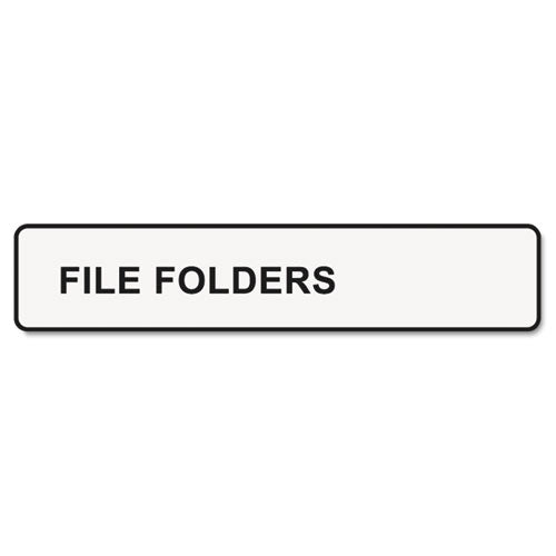 Image of DYMO® LabelWriter 1-UP File Folder Labels, 0.56" x 3.43", White, 130 Labels Roll, 2 Rolls/Pack
