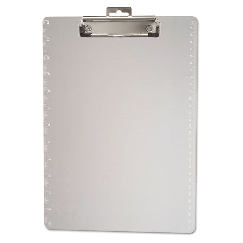 Image of Officemate Plastic Clipboards with 12" Ruler Markings, 0.5" Clip Capacity, Holds 8.5 x 11 Sheets, Clear