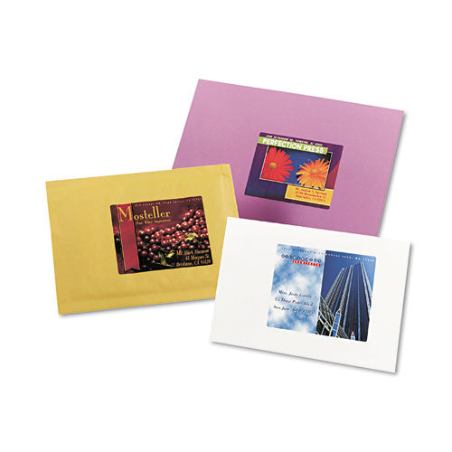 Image of Avery® Vibrant Laser Color-Print Labels w/ Sure Feed, 3.75 x 4.75, White, 100/PK