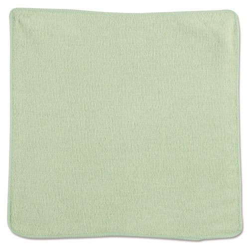 Image of Rubbermaid® Commercial Microfiber Cleaning Cloths, 12 X 12, Green, 24/pack