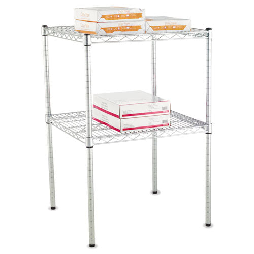Image of Alera® Stackable Posts For Wire Shelving, 36" High, Silver, 4/pack