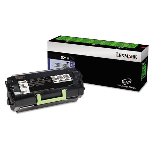 Image of Lexmark 52d1h00 High-Yield Toner, 25,000 Page-Yield, Black