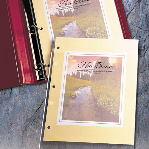 Image of Avery® Top-Load Poly 3-Hole Punched Sheet Protectors, Letter, Diamond Clear, 50/box