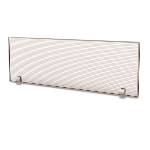 Image of Linea Italia® Trento Line Dividing Panel, Polycarbonate, 47.13w X 1.75d X 15.5h, Translucent