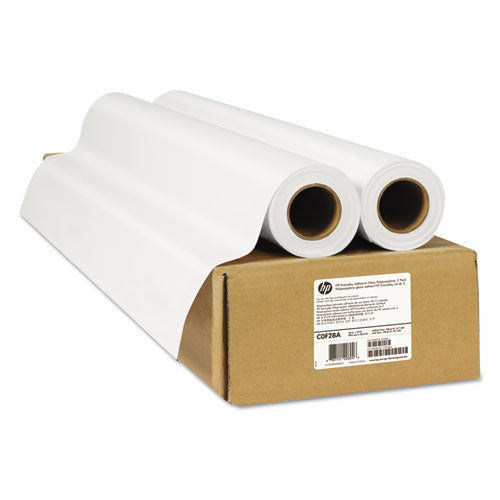 Image of HP Everyday Adhesive Gloss Polypropylene, 2" Core, 36" X 75 Ft, Glossy White, 2/pack