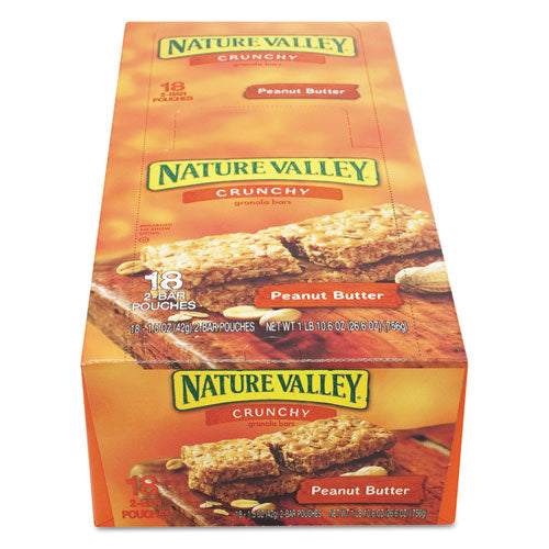 Image of Nature Valley® Granola Bars, Peanut Butter Cereal, 1.5 Oz Bar, 18/box