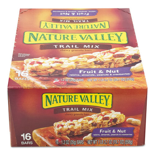 Image of Nature Valley® Granola Bars, Chewy Trail Mix Cereal, 1.2 Oz Bar, 16/box