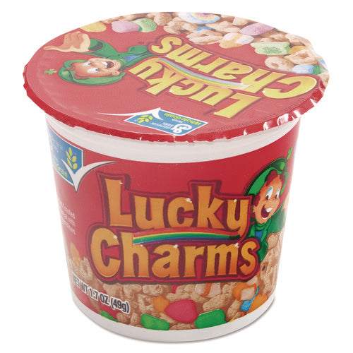 Image of General Mills Lucky Charms Cereal, Single-Serve 1.73 oz Cup, 6/Box