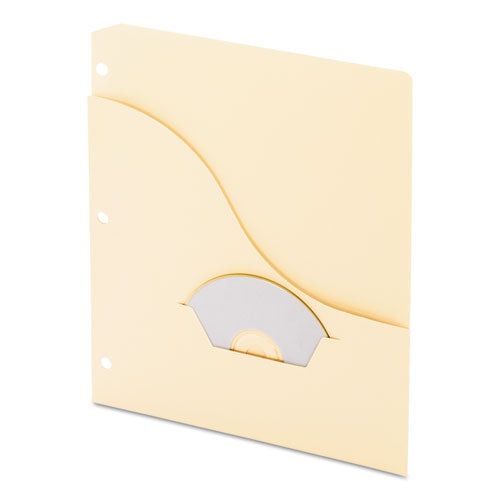 Image of Pendaflex® Pocket Project Folders, 3-Hole Punched, Letter Size, Manila, 15/pack