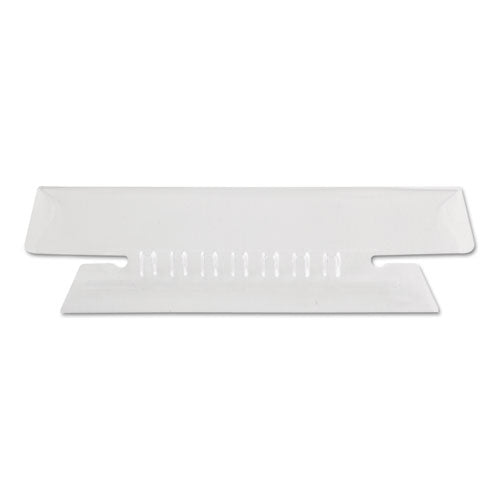 Image of Pendaflex® Transparent Colored Tabs For Hanging File Folders, 1/3-Cut, Clear, 3.5" Wide, 25/Pack