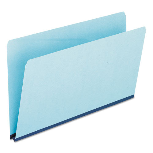 Image of Pendaflex® Pressboard Expanding File Folders, Straight Tabs, Legal Size, 1" Expansion, Blue, 25/Box