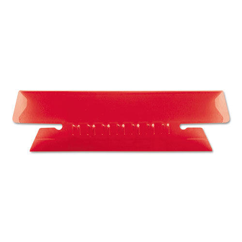 Image of Pendaflex® Transparent Colored Tabs For Hanging File Folders, 1/3-Cut, Red, 3.5" Wide, 25/Pack