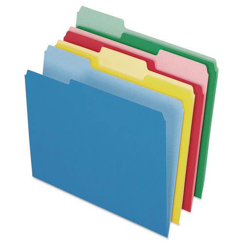 Image of Pendaflex® Colored File Folders, 1/3-Cut Tabs: Assorted, Letter Size, Assorted Colors, 24/Pack