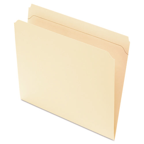 Image of Pendaflex® Reinforced Top File Folders, Straight Tabs, Letter Size, Manila, 100/Box