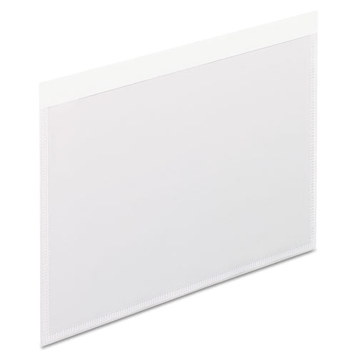 Image of Pendaflex® Self-Adhesive Pockets, 4 X 6, Clear Front/white Backing, 100/box
