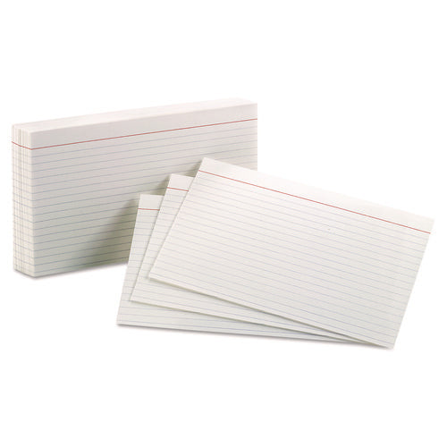 Image of Oxford Ruled Index Cards, 5 X 8, White, 100/pack