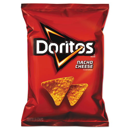 Image of Doritos® Nacho Cheese Tortilla Chips, 1.75 Oz Bag, 64/carton