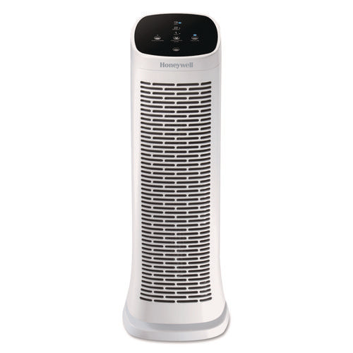 Image of Honeywell Air Genius 3 Oscillating Tower Air Purifier with Permanent Washable Filter, 225 sq ft Room Capacity, White