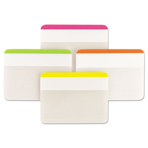Image of Post-it® Tabs Lined Tabs, 1/5-Cut, Assorted Bright Colors, 2" Wide, 24/Pack