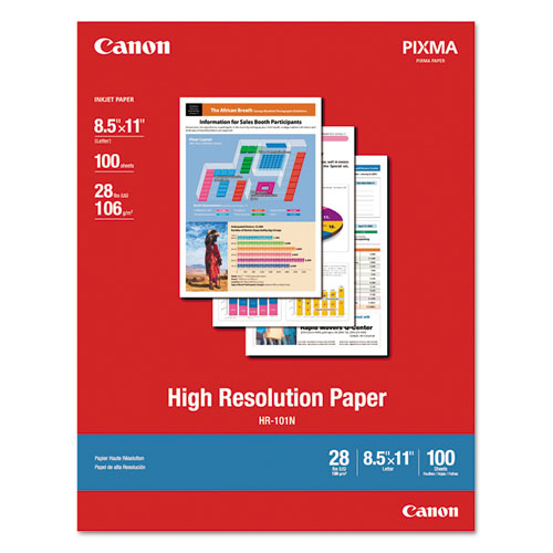 Image of Canon® High Resolution Paper, 8.5 X 11, Matte White, 100/pack