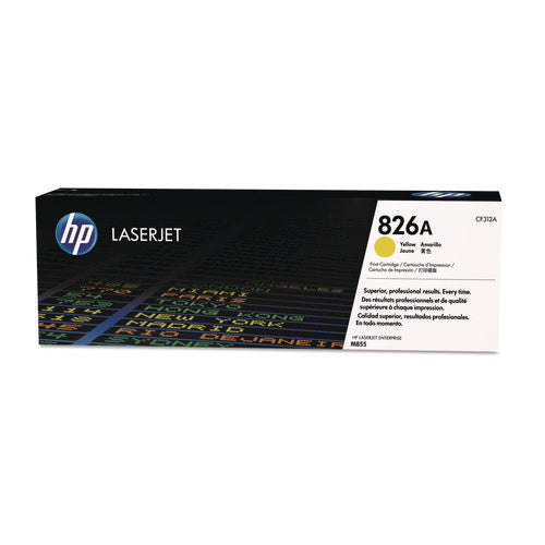 Image of HP HP 826a, (cf312a) Yellow Original Laserjet Toner Cartridge