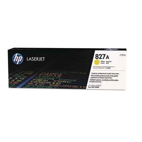 Image of HP HP 827a, (cf302a) Yellow Original Laserjet Toner Cartridge